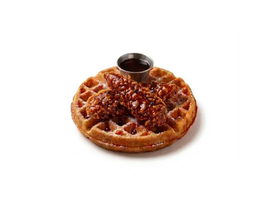 BBQ Honey Chicken Waffle - menu CRISPY SOUL, poulet frit halal et waffle burgers