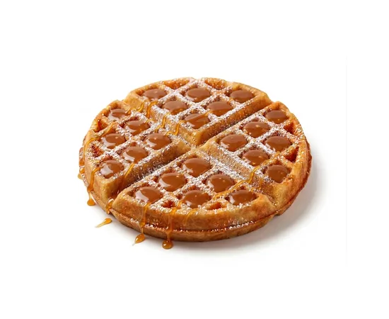 Waffle caramel au beurre salé - menu CRISPY SOUL, poulet frit halal et waffle burgers