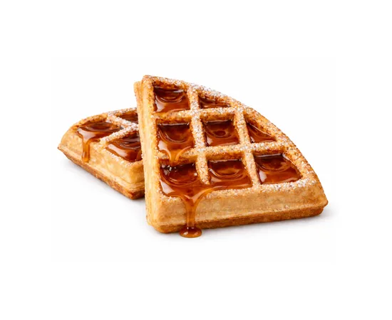 Sweet Waffle Duo Sirop d’Érable - menu CRISPY SOUL, poulet frit halal et waffle burgers