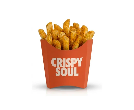 Frites - menu CRISPY SOUL, poulet frit halal et waffle burgers