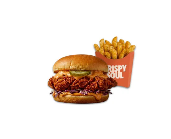 Crispy Slider - menu CRISPY SOUL, poulet frit halal et waffle burgers