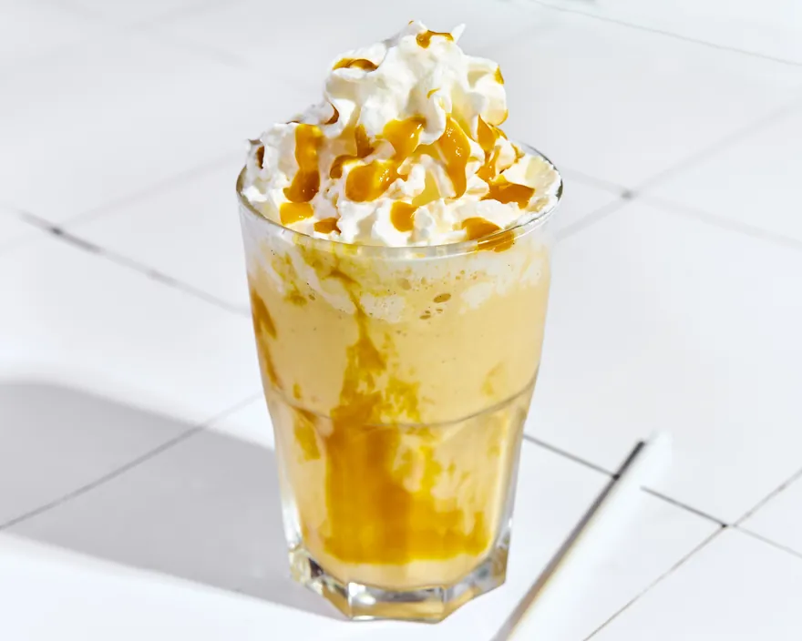 Milkshake Mangue - menu CRISPY SOUL, poulet frit halal et waffle burgers