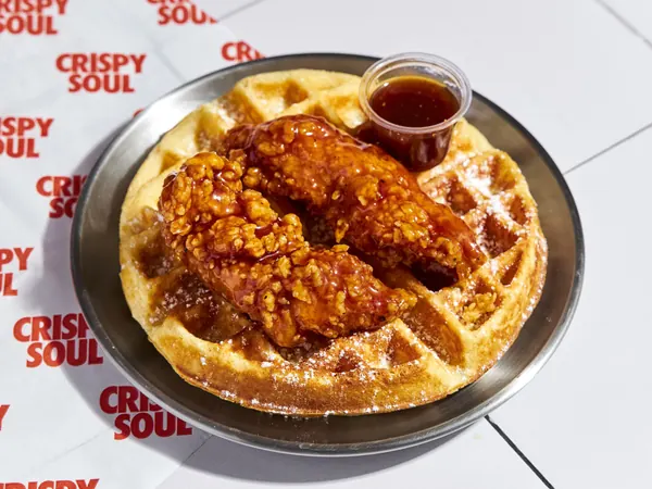 BBQ Honey Chicken Waffle, CRISPY SOUL